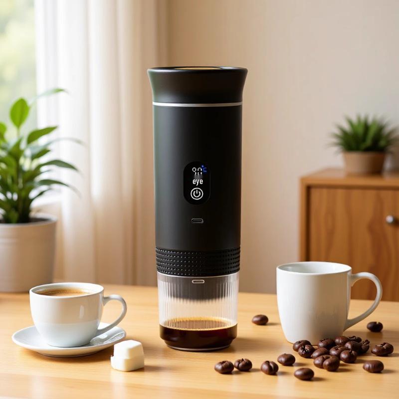 Модернизированная портативная электрическая капсульная эспрессо-машина - Черная чёрный